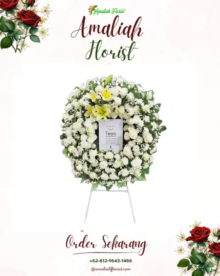 Krans Bunga Duka Batu Putih